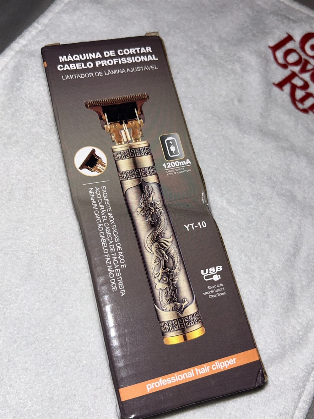 Ornate Metallic Hair Clipper - Gold & Black NEWWW